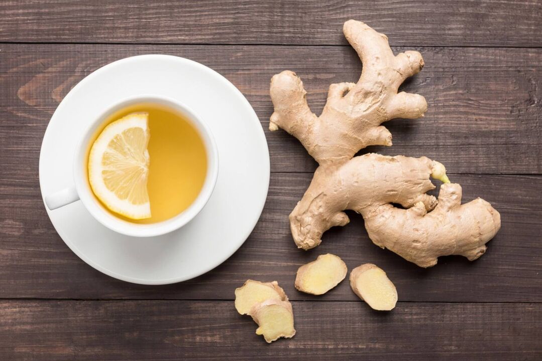 Ginger tea with honey and lemon is a fragrant drink that enhances male potency