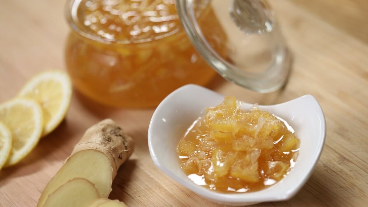 Improves immunity and erection of men delicious ginger and lemon jam