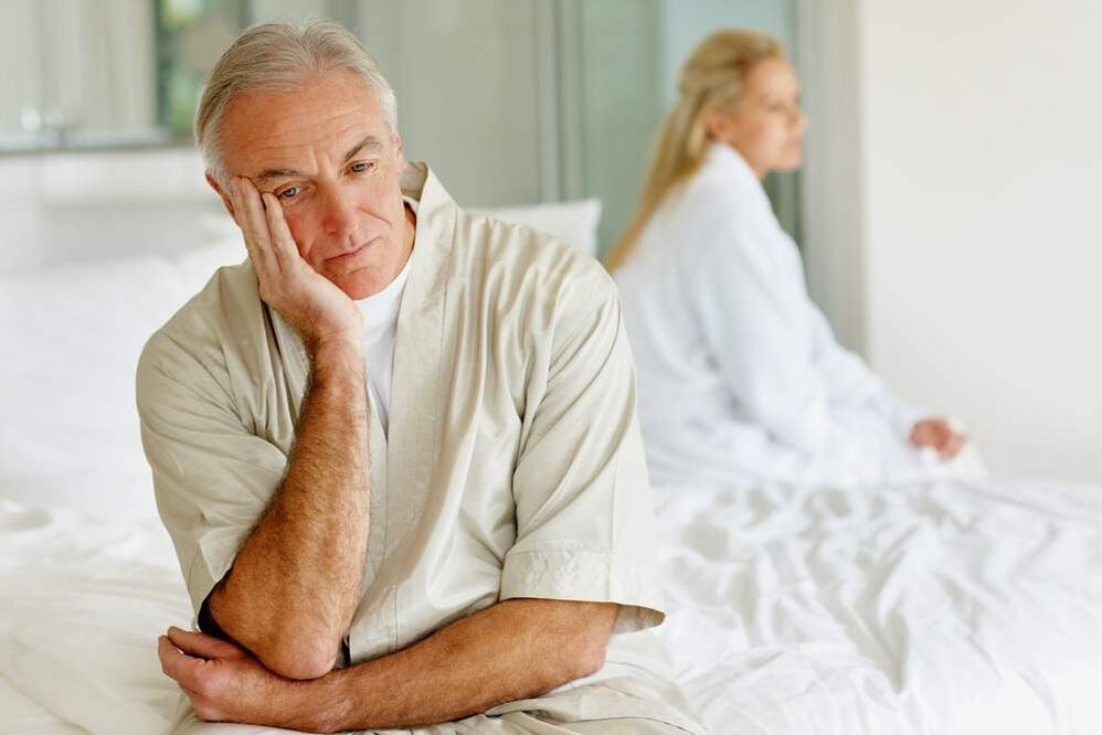 After the age of 60, a man may experience erectile dysfunction